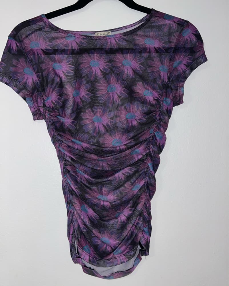 Free People Pirple Mesh Tee - Image 2