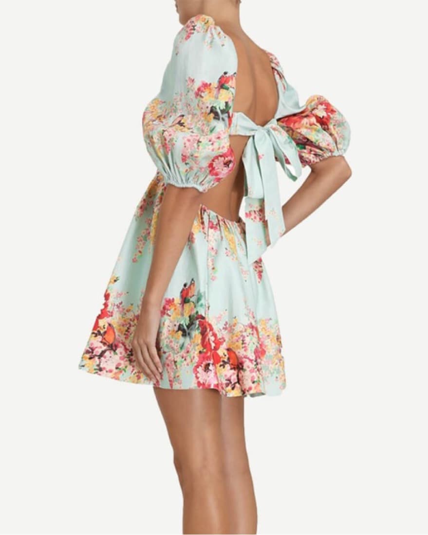 Zimmermann Floral Cut Out Mini Dress - Image 2