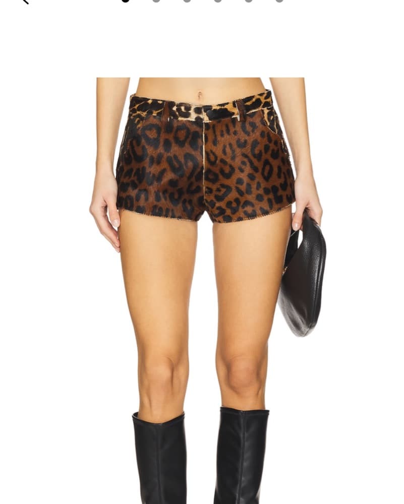 Understated Leather Wester Shorts - Image 1