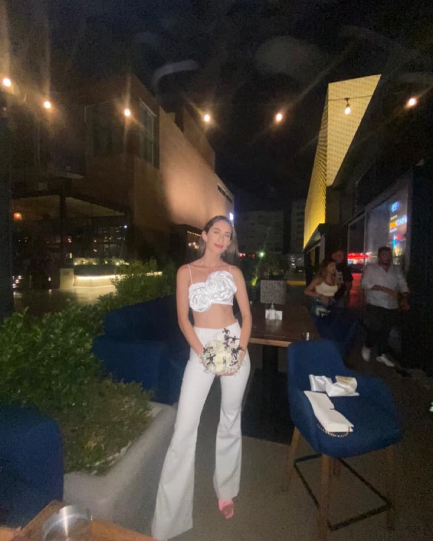 White Zara Flower Top - Image 2