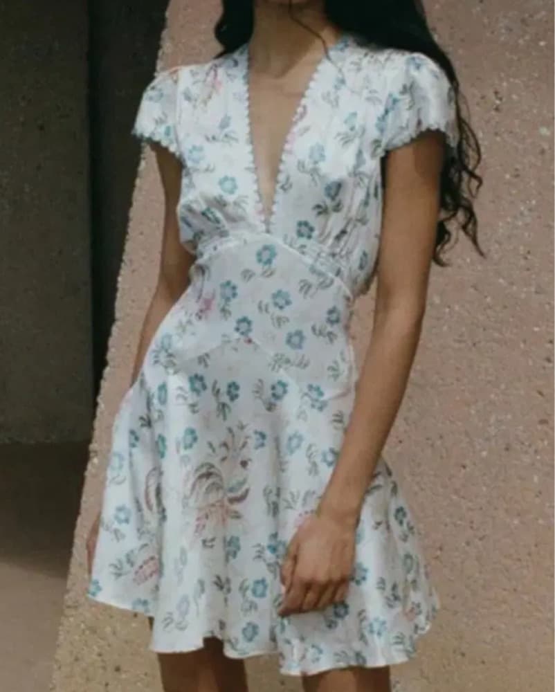 Doen Silk Mini Dress XXS - Image 2