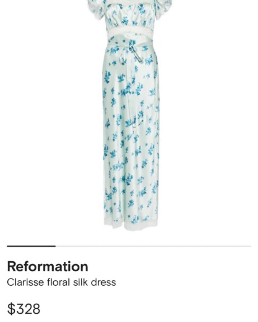 Reformation Silk Clarisse Dress Floral - Image 4