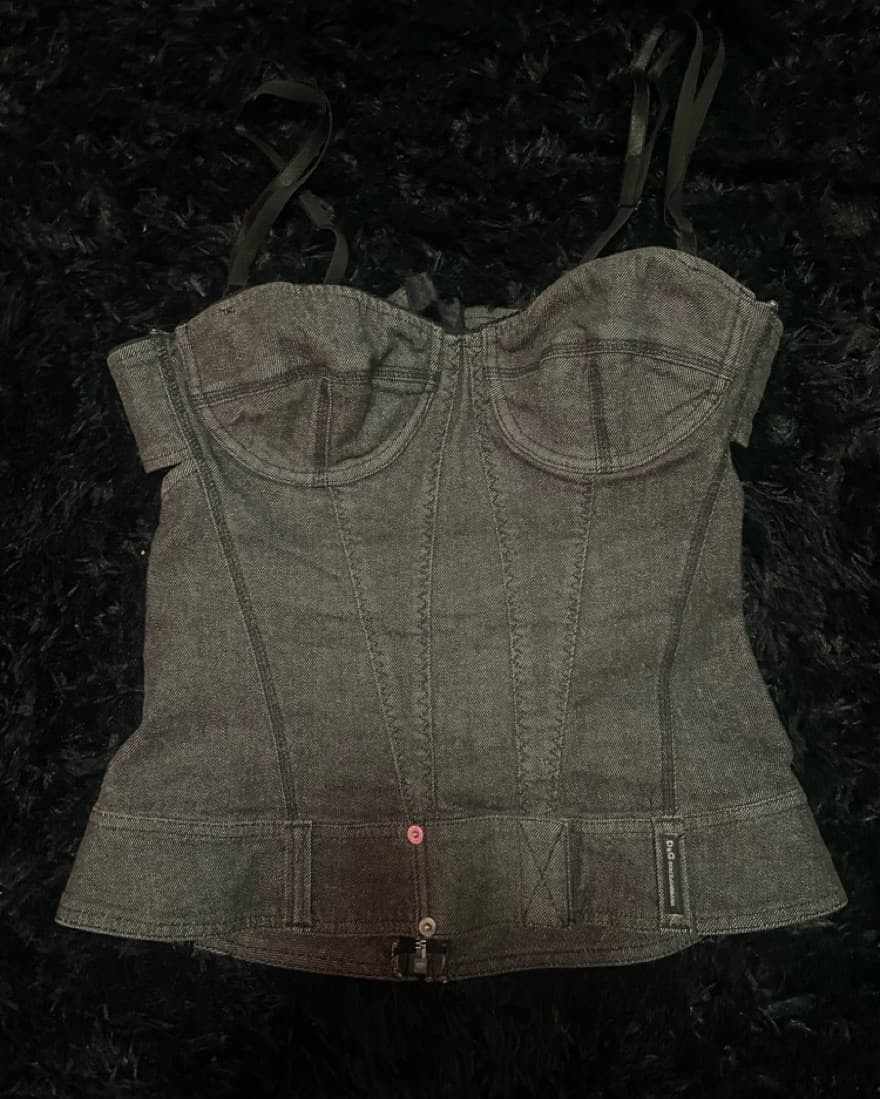 Dolce and Gabbana Denim Corset - Image 2