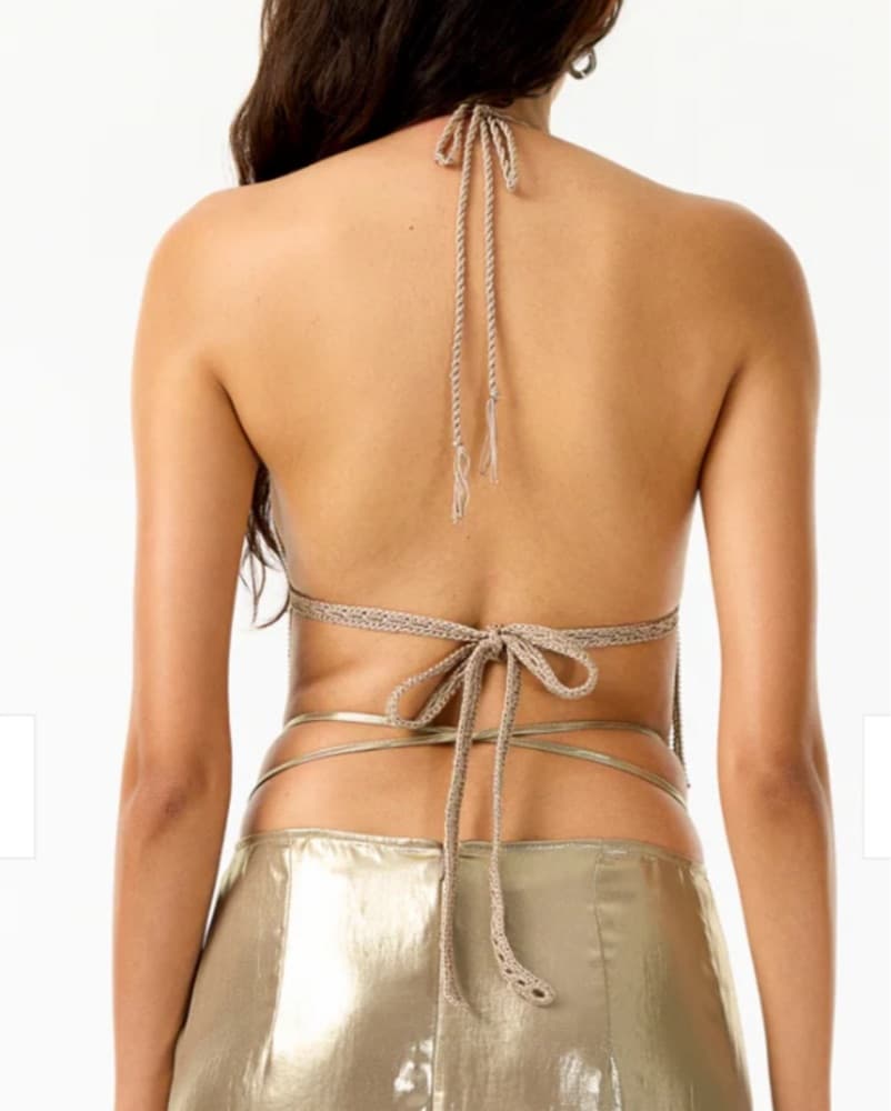 Wolfie Cindy Beaded Top Silver - Image 5