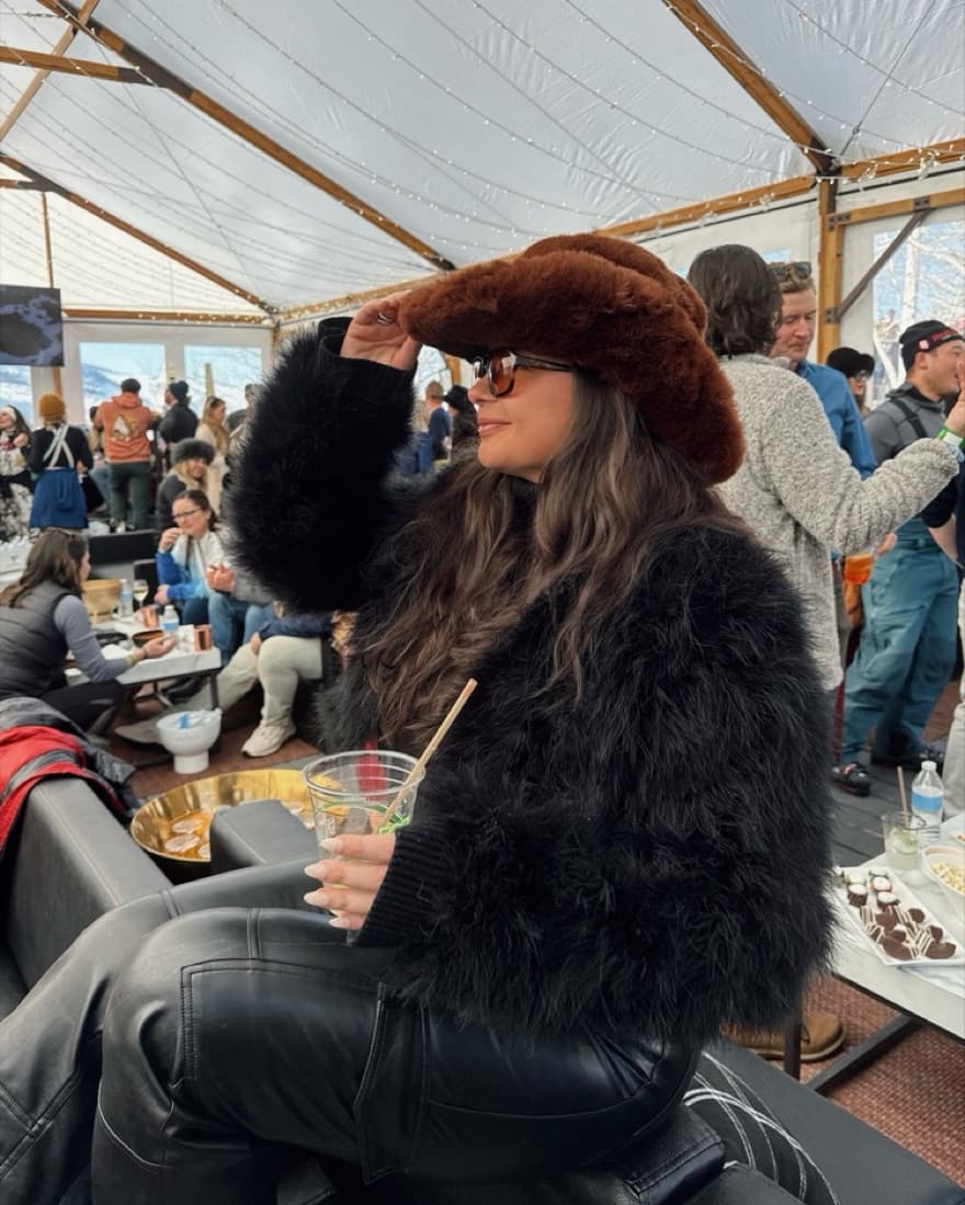 Lamarque Fur Cowboy Hat - Image 1