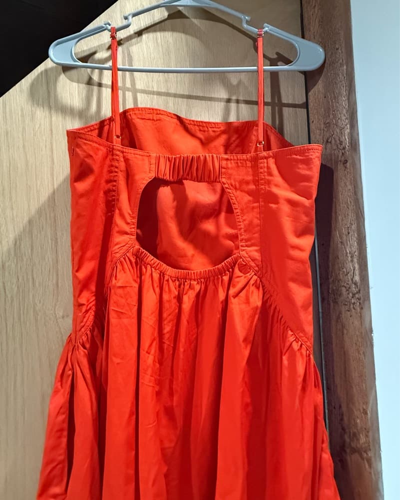 Madewell Midi/long Red Ornage Dress  - Image 4