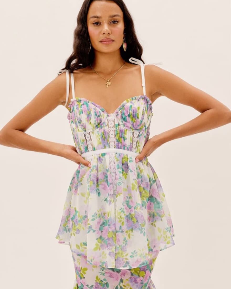 For Love & Lemons Meadow Maxi Dress - Image 1