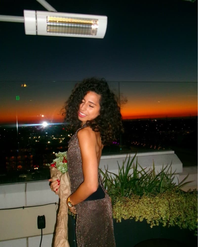 zara sparkly long open back dress - Image 1
