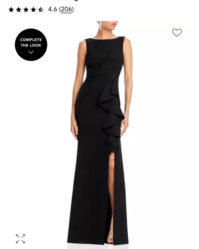 Eliza j Sleeveless Cascading Ruffle Gown - Image 1