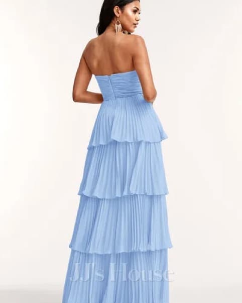JJ’s house Blue Ruffle Tiered Maxi Dress - Image 2