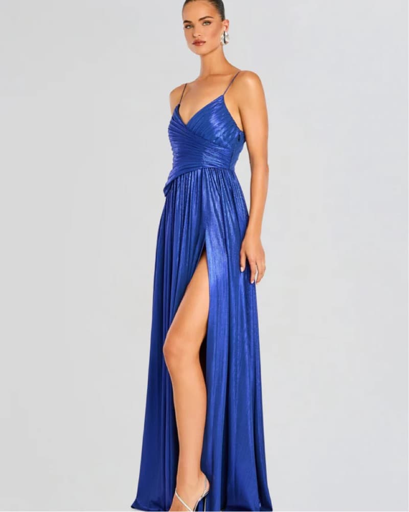 Cobalt Metallic Retrofete Doss Dress  - Image 4
