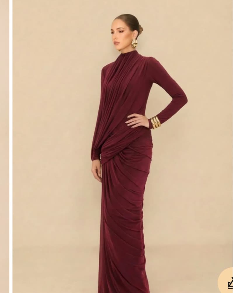 Deme By Gabriella Suzie Dress Burgundy - Image 3