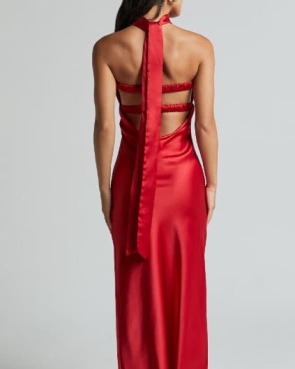 Hello Molly Trend Lover Satin Maxi Dress - Image 3