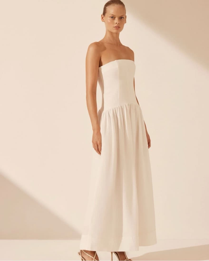 Shona Joy Blanc Linen Maxi  - Image 2