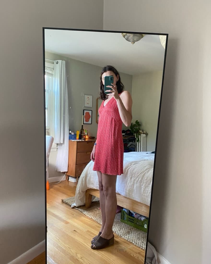 Mini silkly dress - Image 2