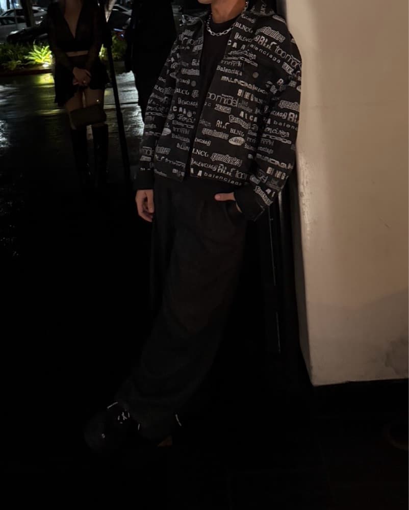 Balenciaga Printed Collared Jacket - Image 2