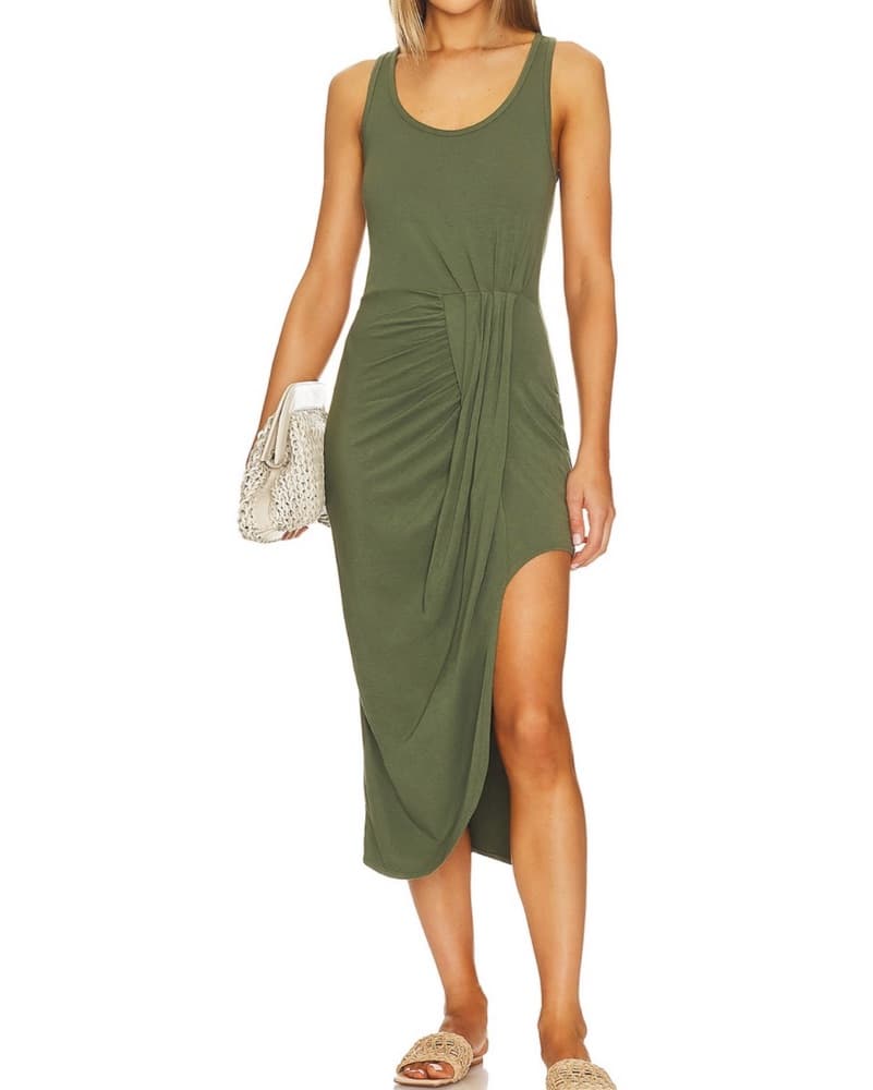 Green Wrap Dress - Image 1