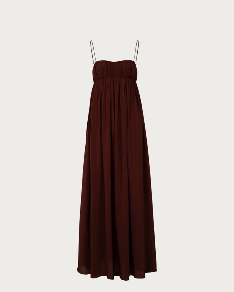 SAME Ruched Chiffon Dress - Image 3