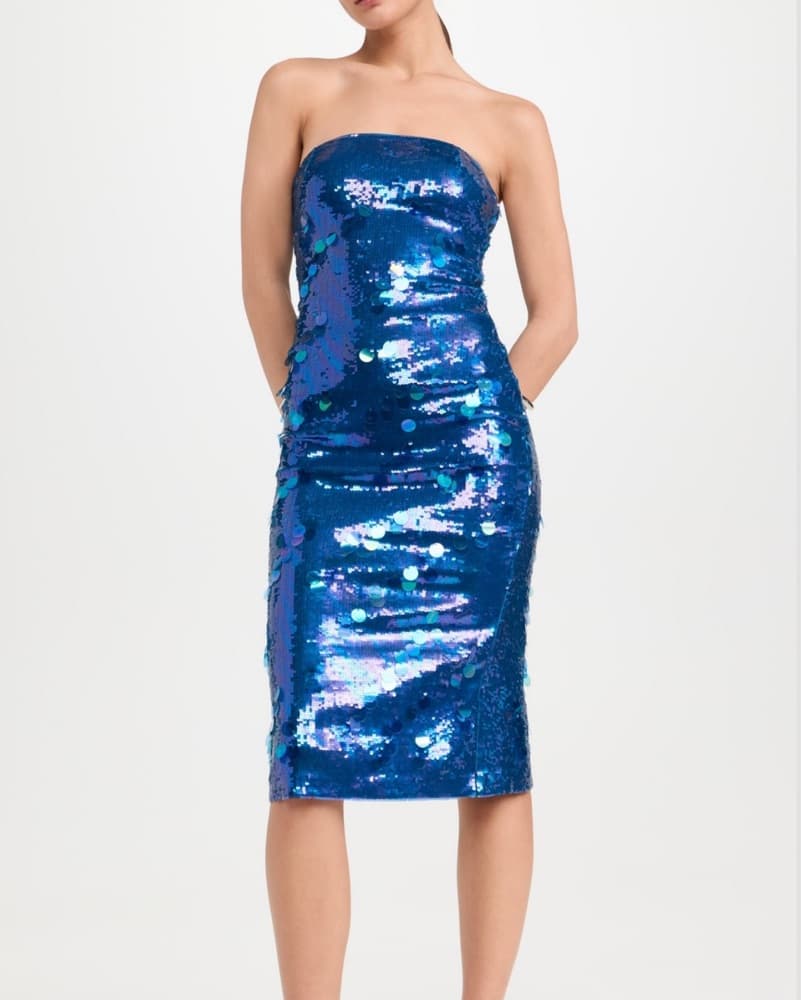 Guizio Blue Sequin dress - Image 3