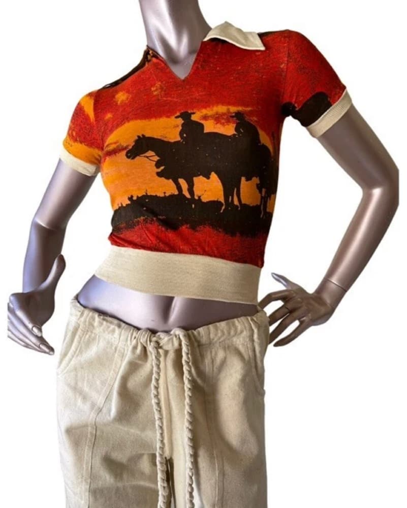 White Lotus 70s Cowboy Top - Image 2