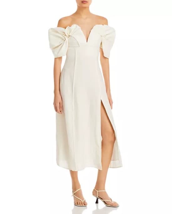 Cult Gaia White Midi Dress - Image 1
