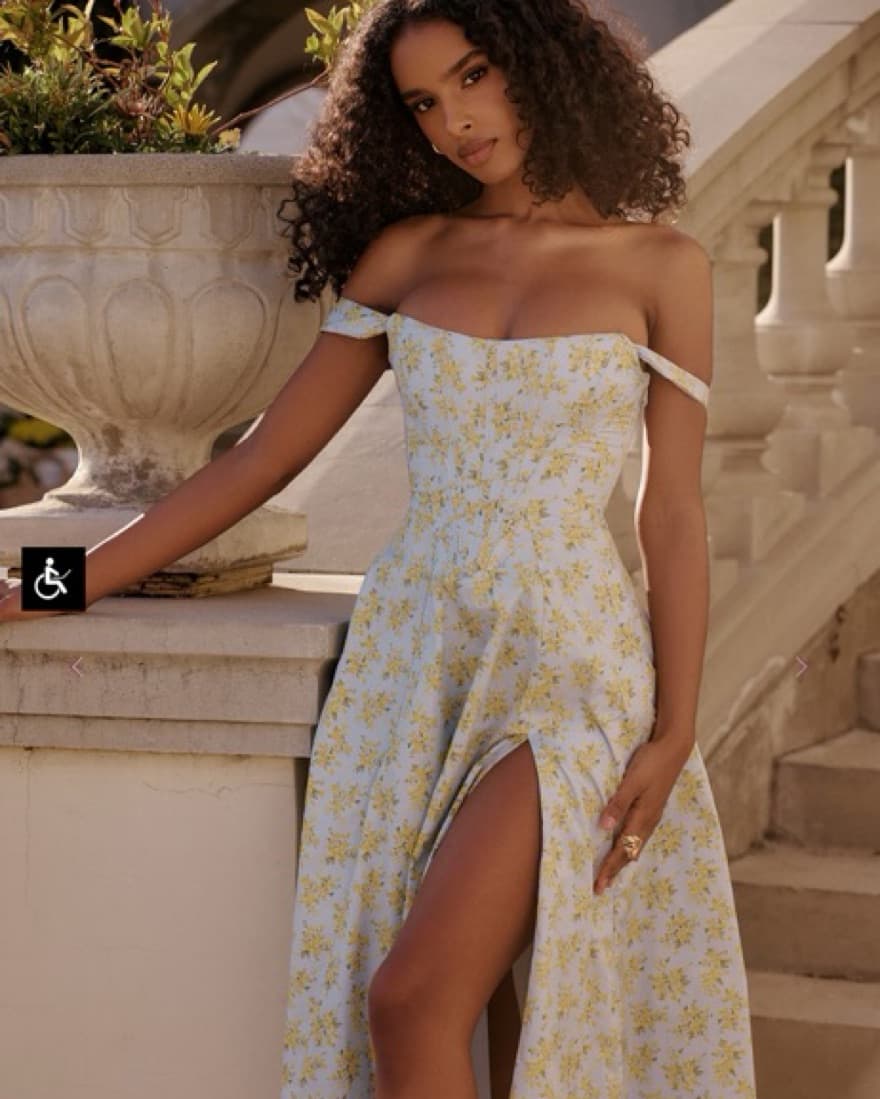 House Of Cb Off The Shoulder Dress - Image 3