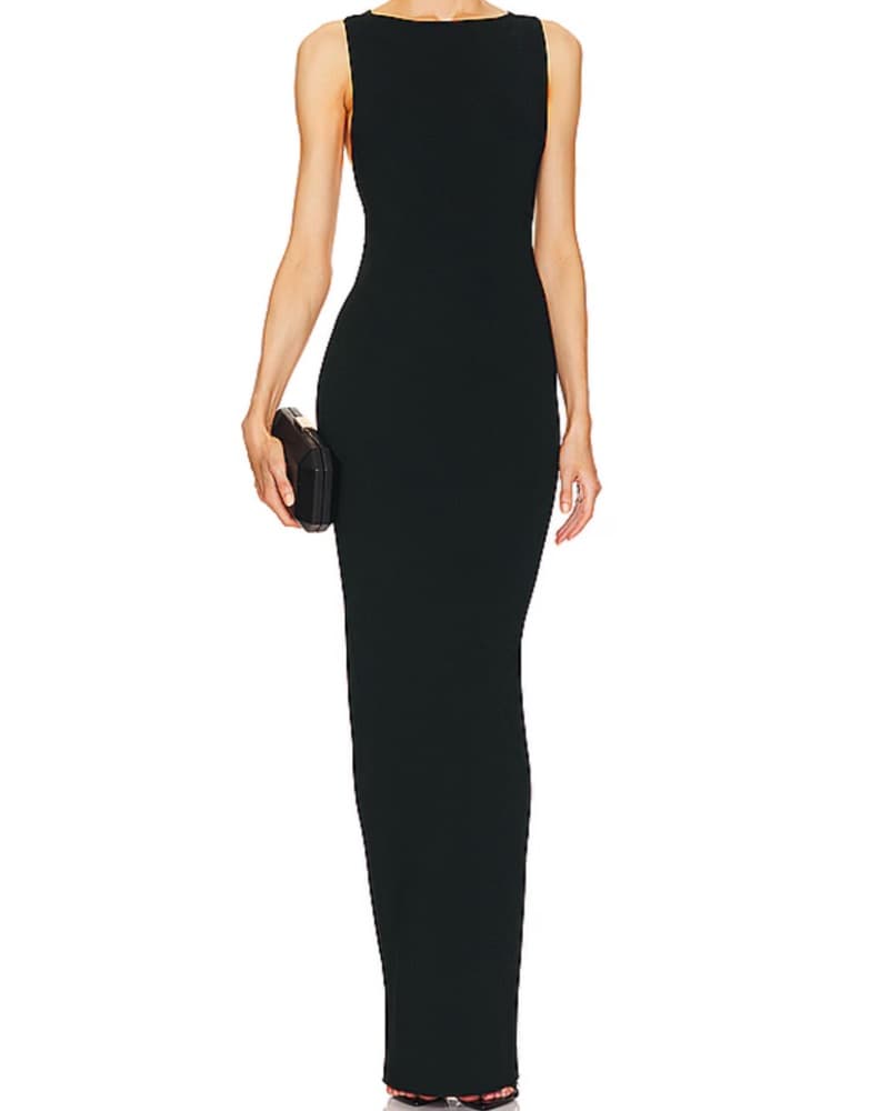 Helsa Ianli Knit Dress in Black  - Image 2