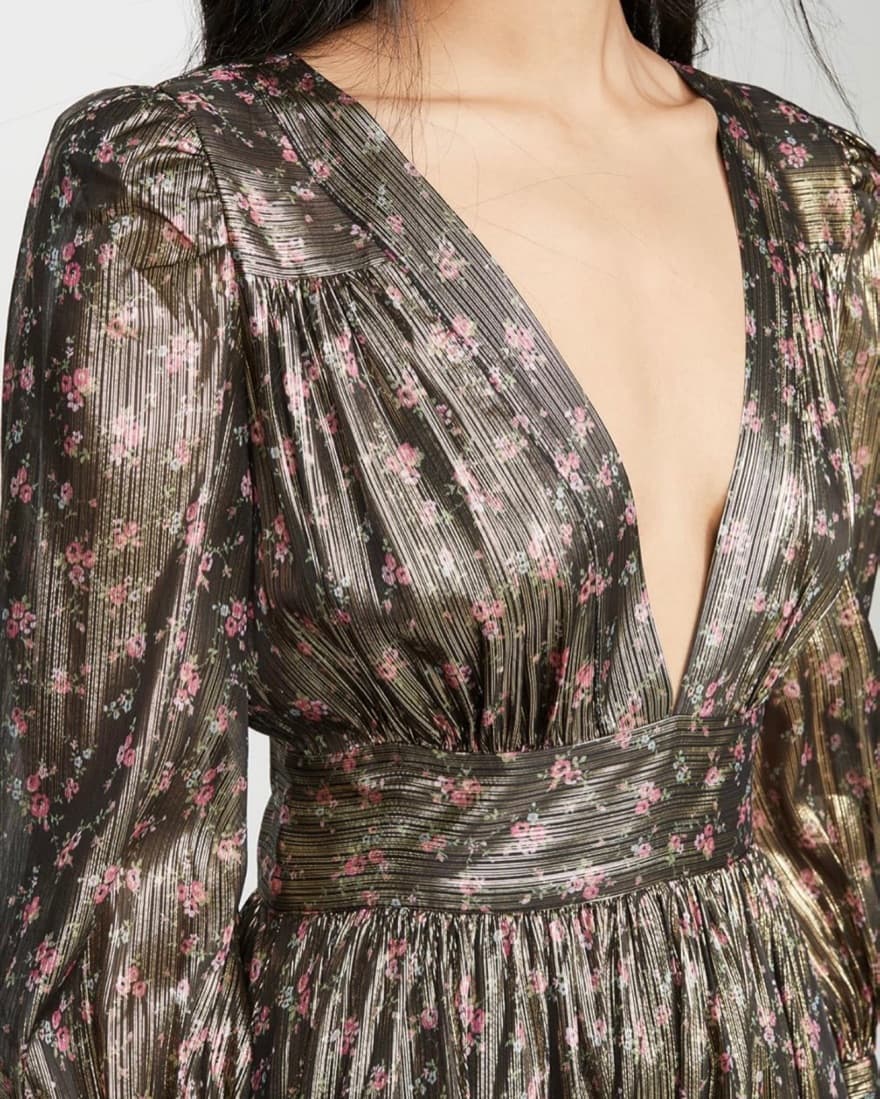 Love Shack Fancy Silk Maxi Dress - Image 4