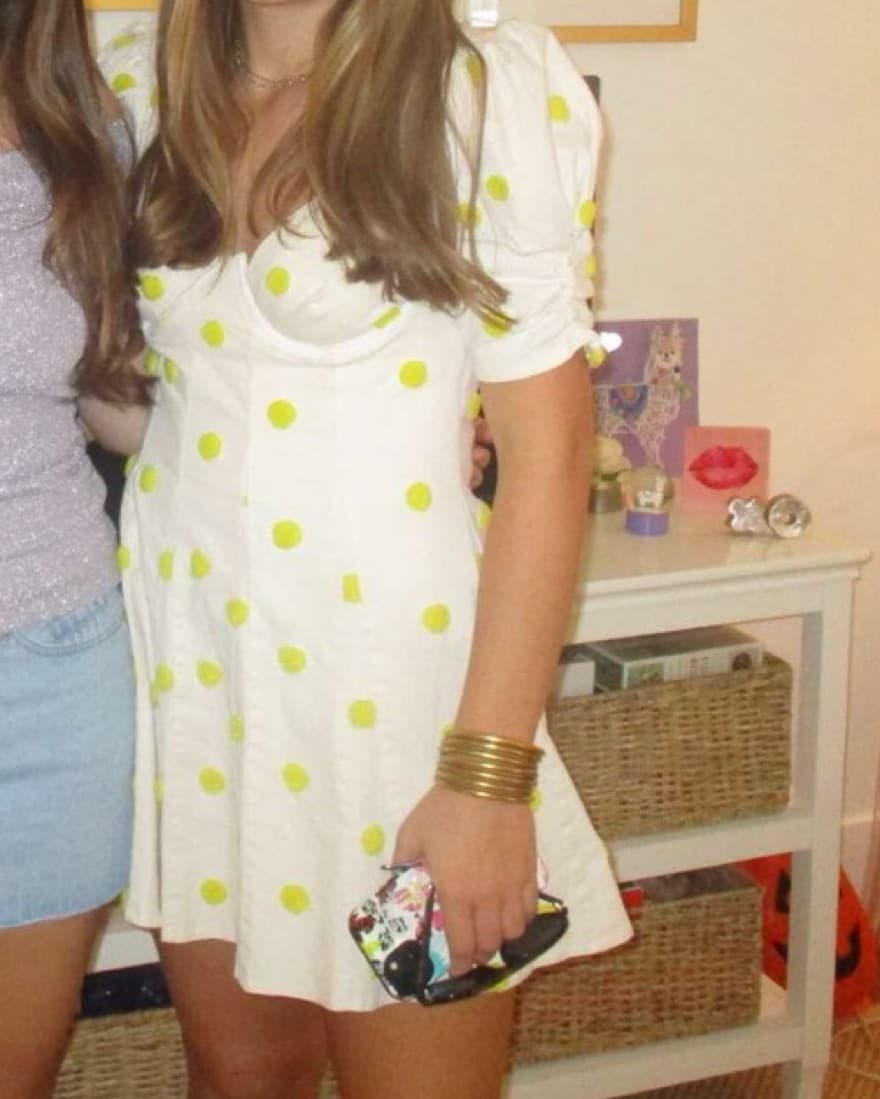 For Love And Lemons Yellow Polka Dot Dre - Image 2