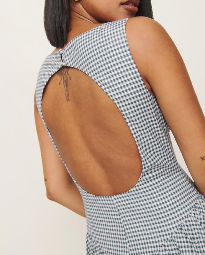 Reformation Gingham Elvira Dress - Image 5