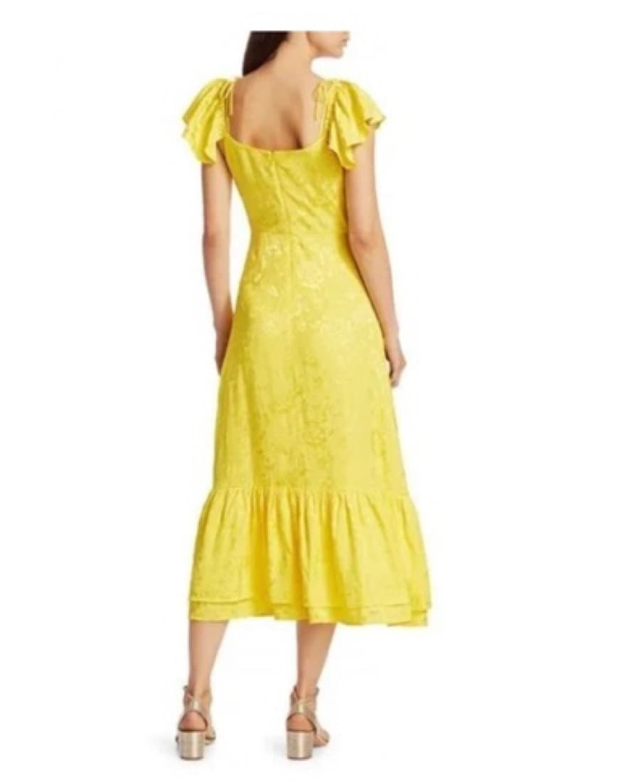 Yellow Staud Midi Dress - Image 2