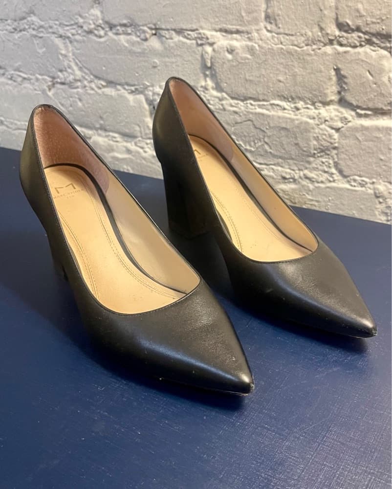 Sleek Black Leather Pumps - Image 2