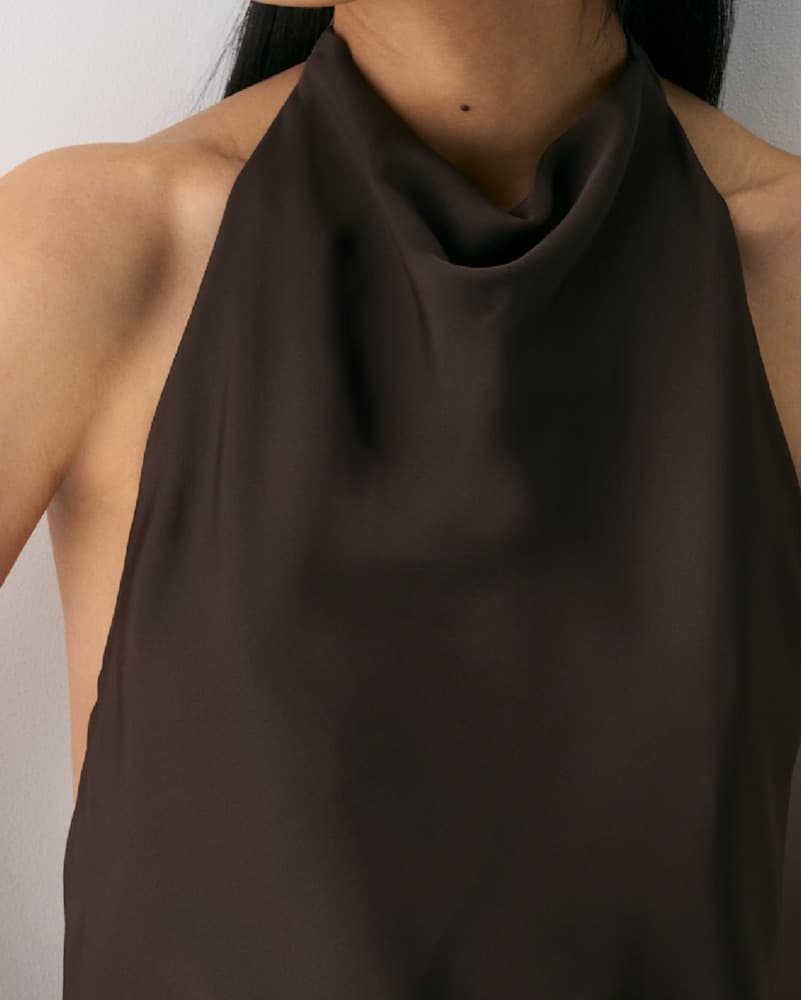 Aritzia Elegant Halter Midi Dress - Image 5