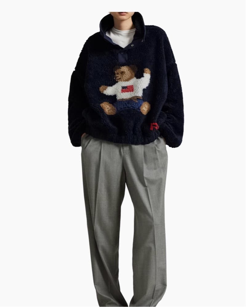 Ralph Lauren Bear Fleece Sweatshirt - Image 2