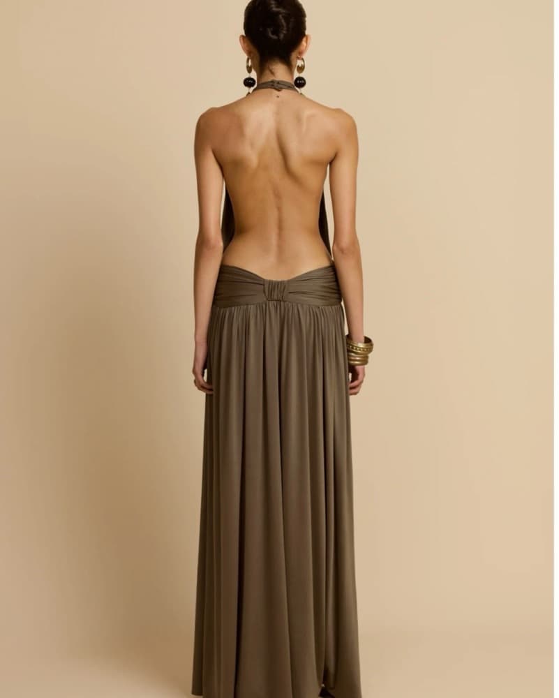 Arcina Ori Santina Dress - Khaki - Image 2