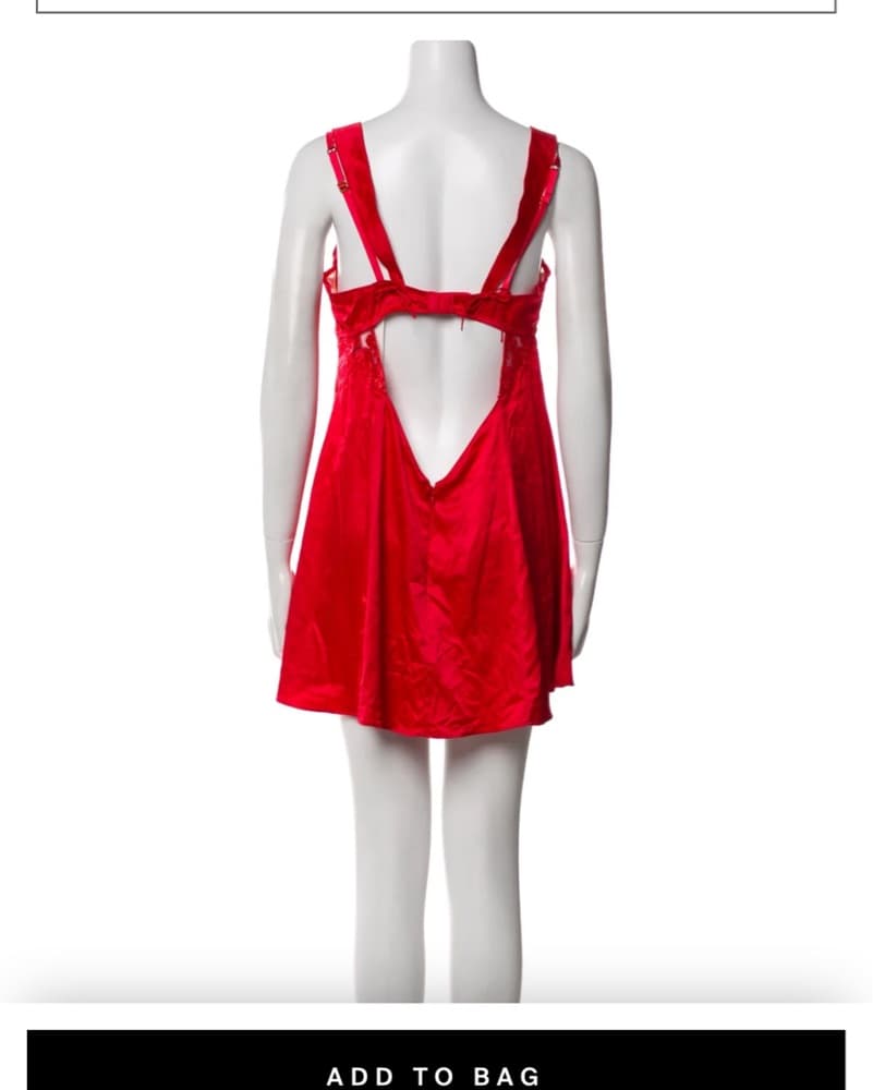 Love and Lemons red mini dress - Image 2