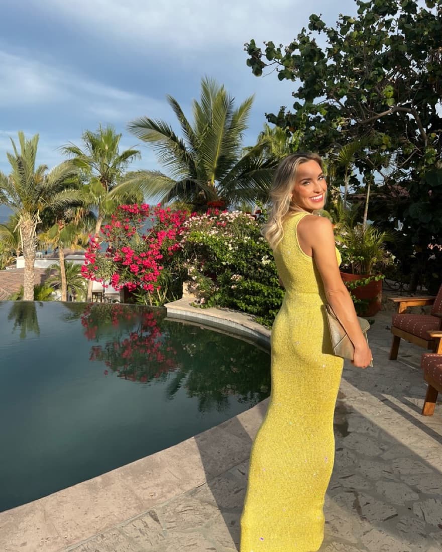 Asta resort chartreuse Sequin Yellow - Image 1
