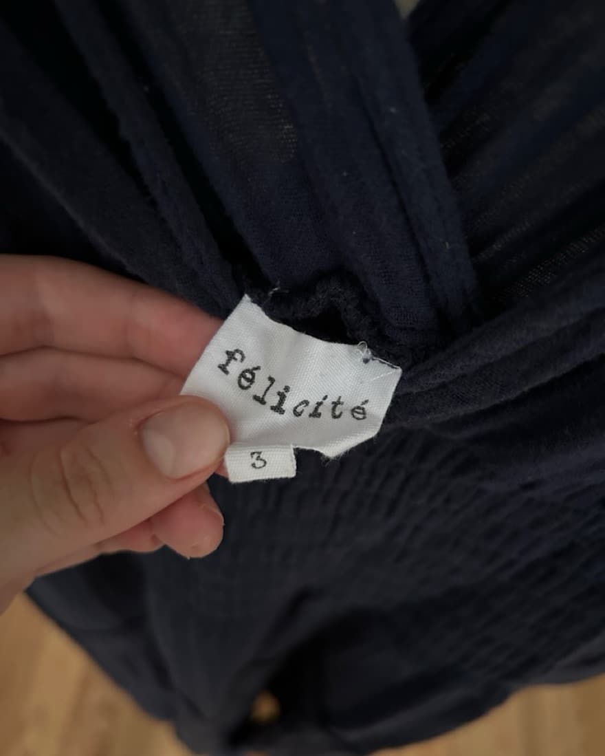 Felicite Navy Linen Maxi - Image 3