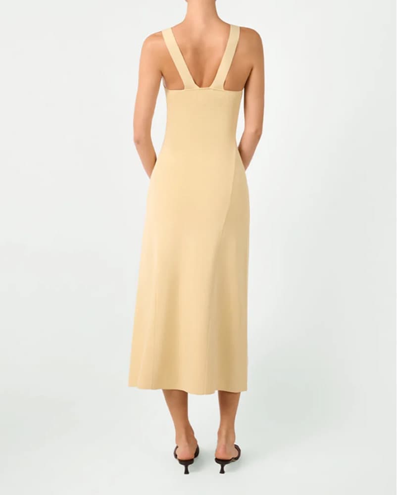 WWW wheat midi dress - Image 4