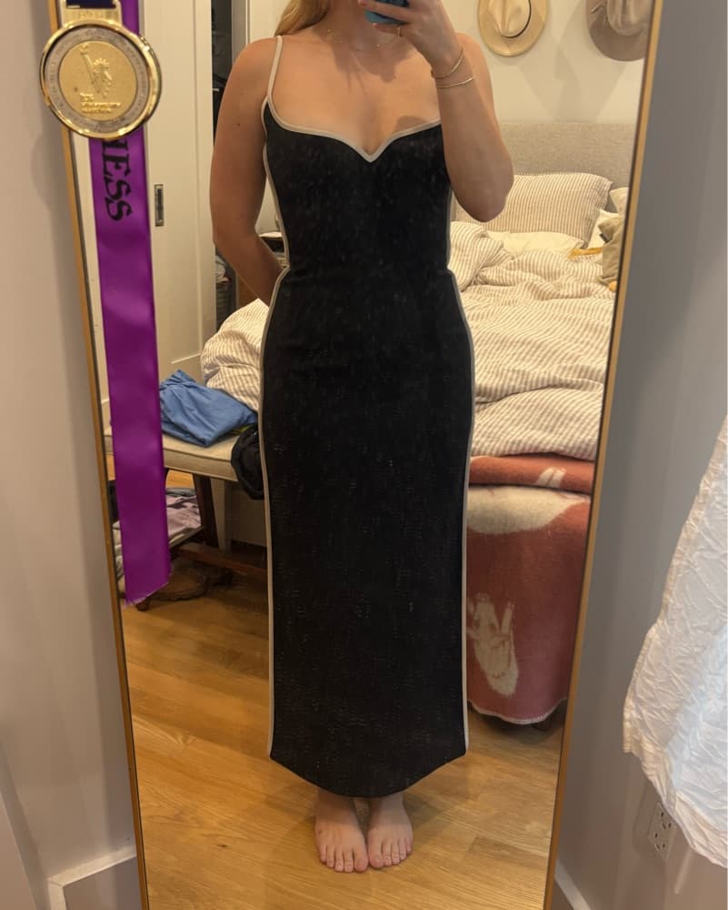 Paris Georgia Black Heart Midi Dress S - Image 2
