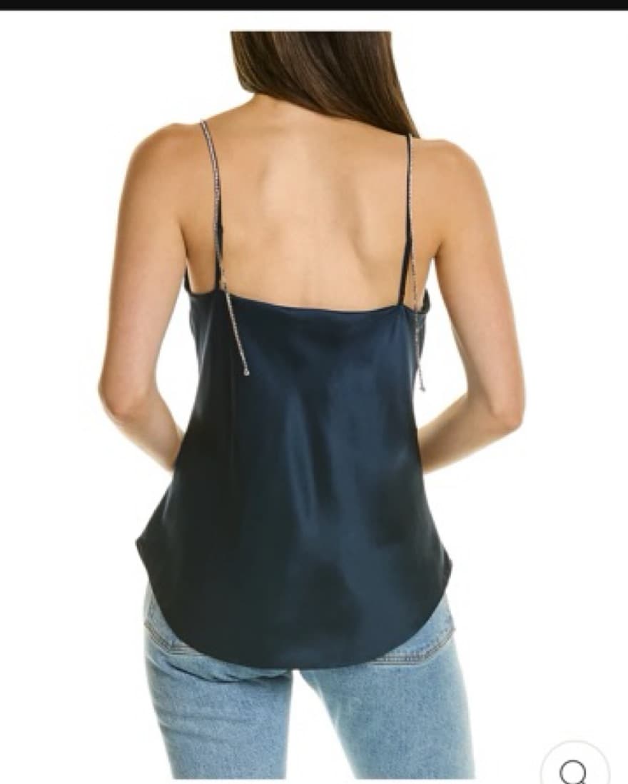 Rhinestone Silk Cami - Image 1