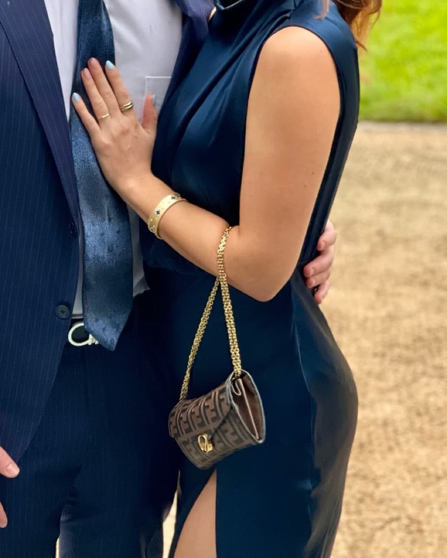 Navy Silk Gown- Amanda Uprichard Fabiana - Image 3