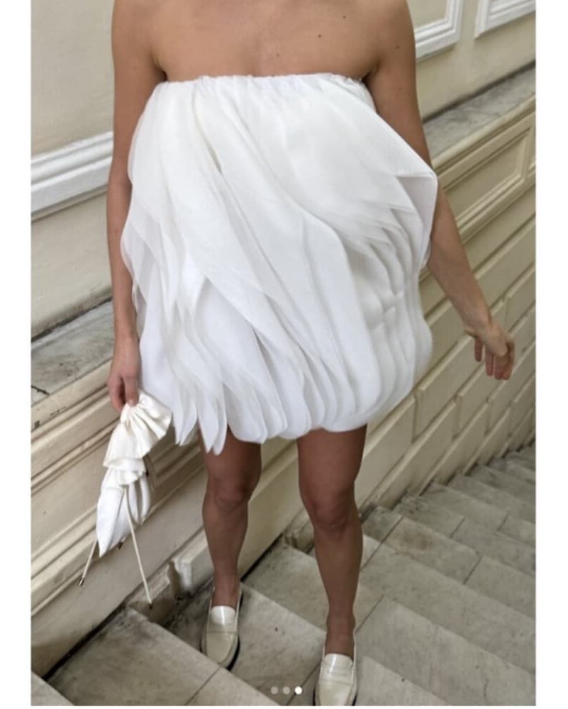 ACLER Otley Strapless Organza Mini Dress - Image 1