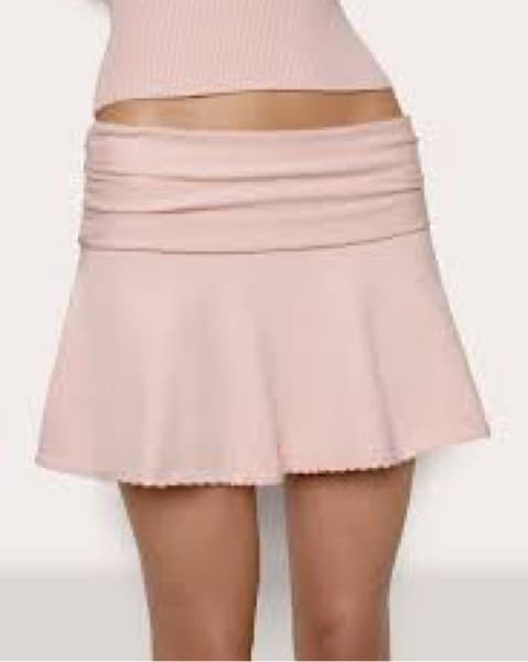 Danielle Guizio Pink Knit Mini Skirt  - Image 3