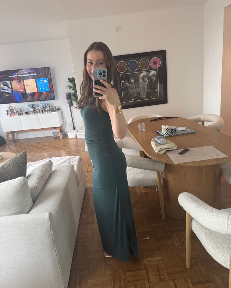 Herve Leger Green Maxi Dress - Image 2