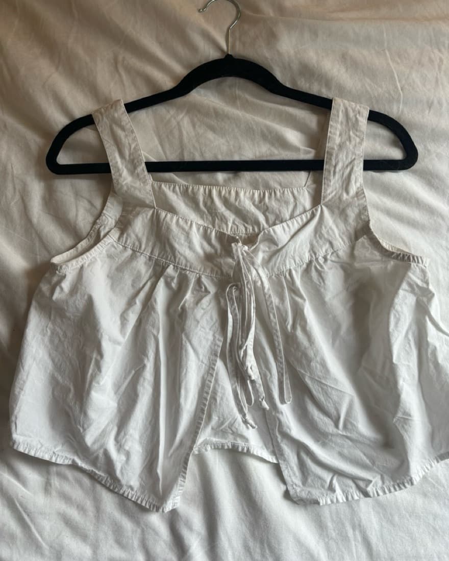Ciao Lucia! White Crop Top  - Image 2