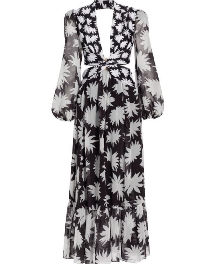 PATBO Dahlia Print Cut Out Maxi Dress - Image 2