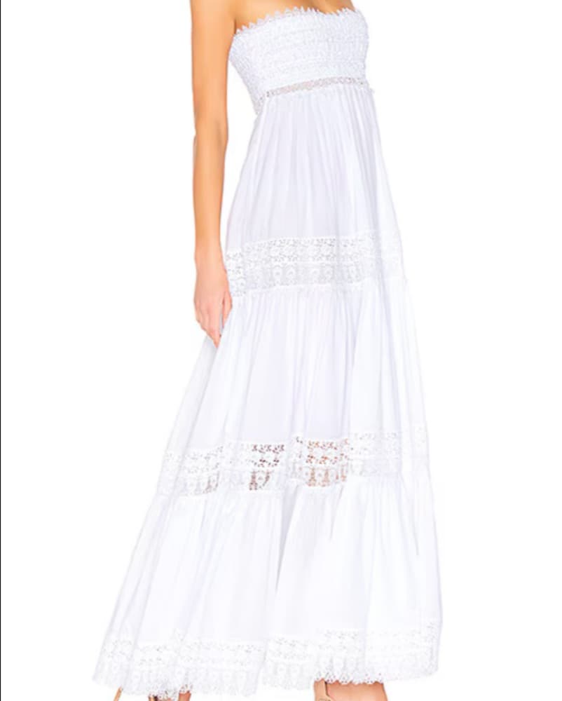Charo Ruiz Ibiza White Maxi Dress - Image 1