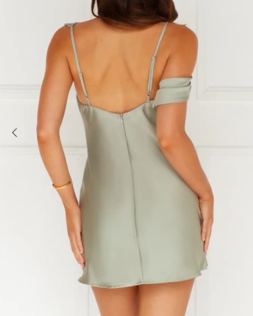 Hello Molly Satin Mini Dress - Image 5