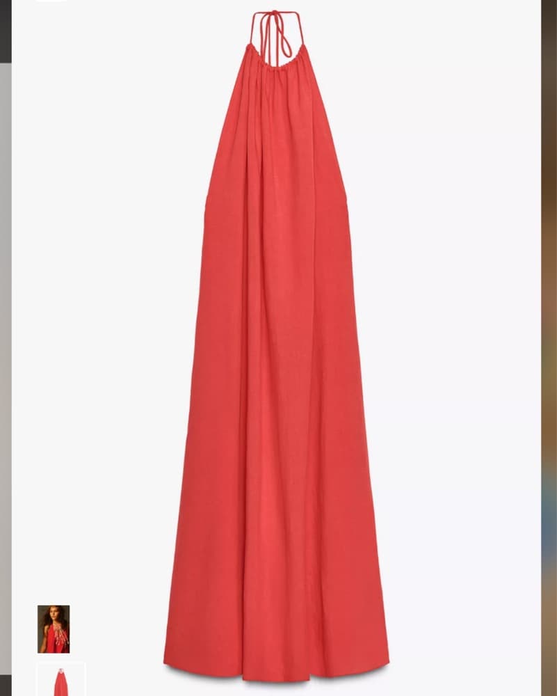 Zara Low Back Halter Maxi Dress - Image 1